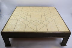 Importante table basse brutaliste de Rodolfo Dubarry