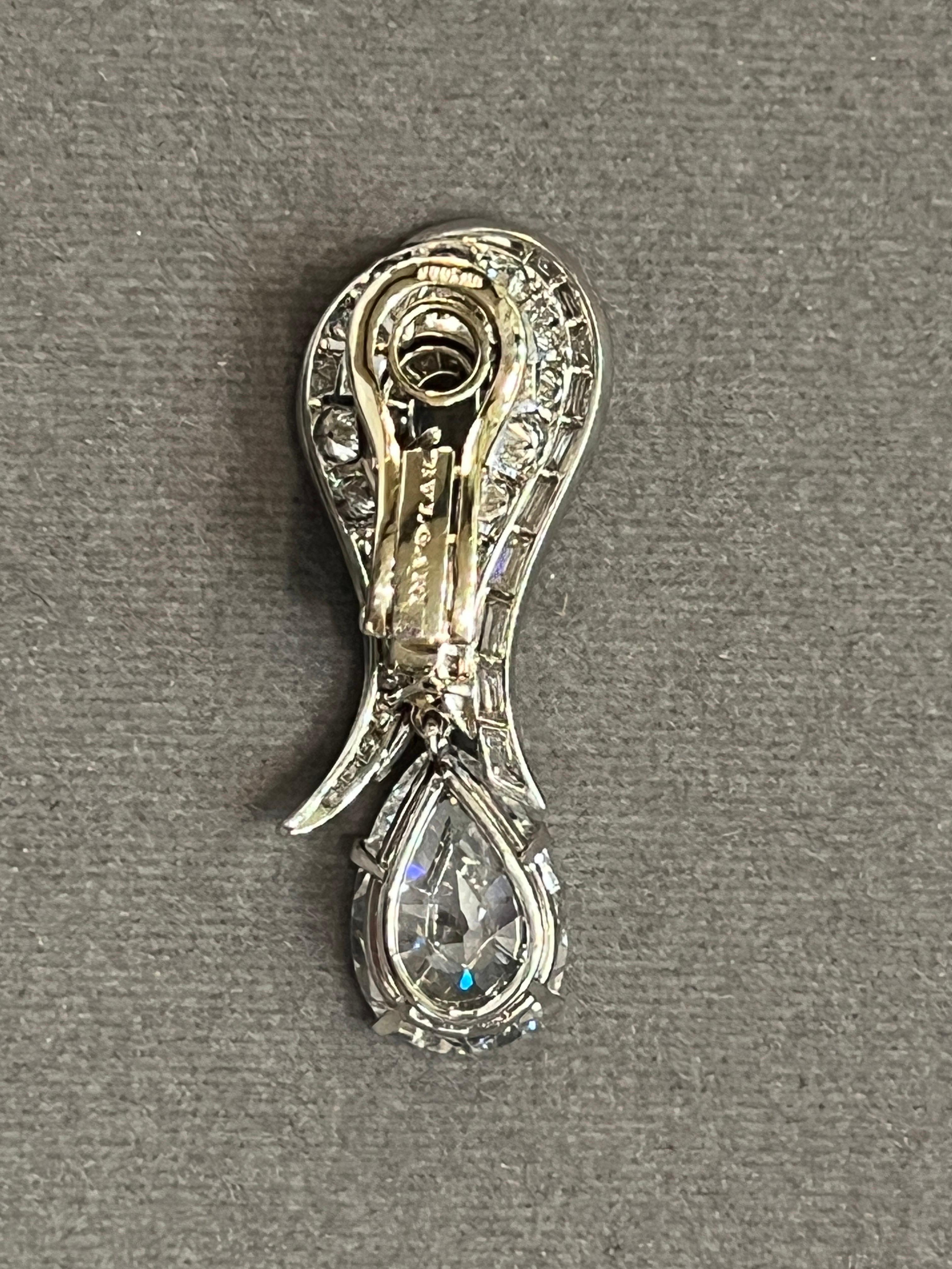 Important Bvlgari D Color Diamond Earrings For Sale 7