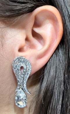 Wichtige Bvlgari D Farbe Diamant-Ohrringe