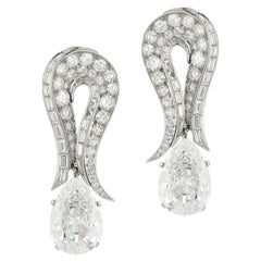 Important Bvlgari D Color Diamond Earrings