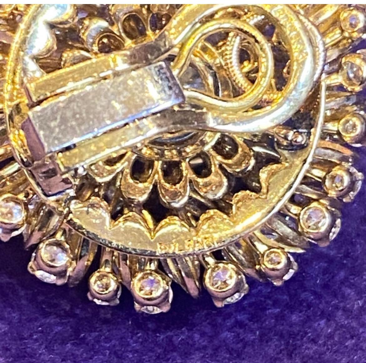 Women's Important Bvlgari Diamond Earrings For Sale