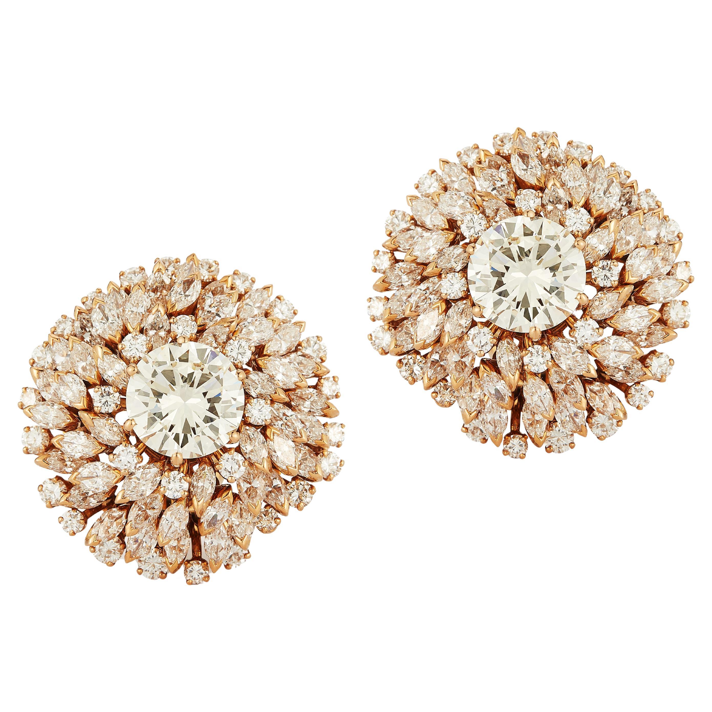 Important Bvlgari Diamond Earrings