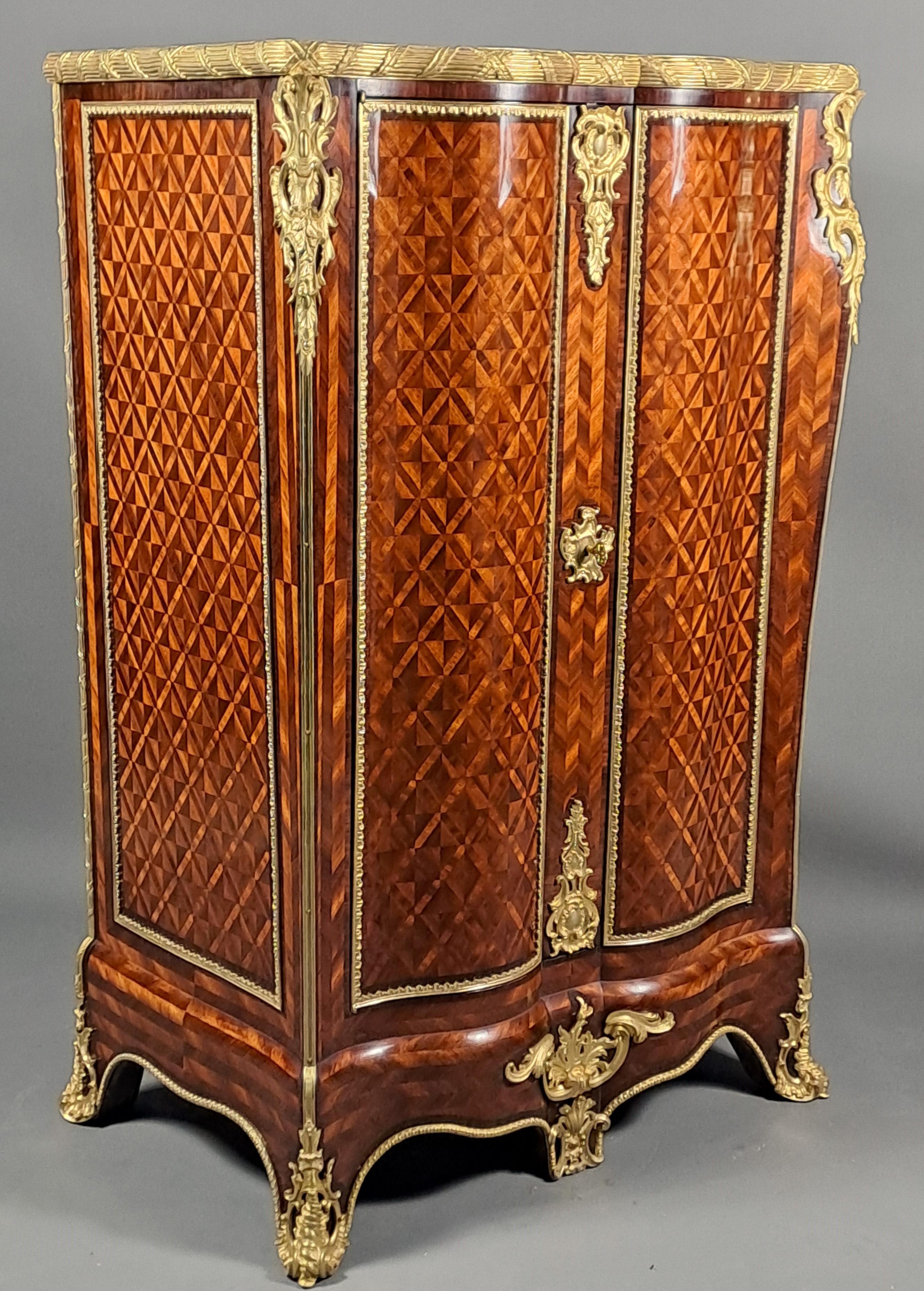 Important Cabinet Stamped Beurdeley In Paris For Sale 2