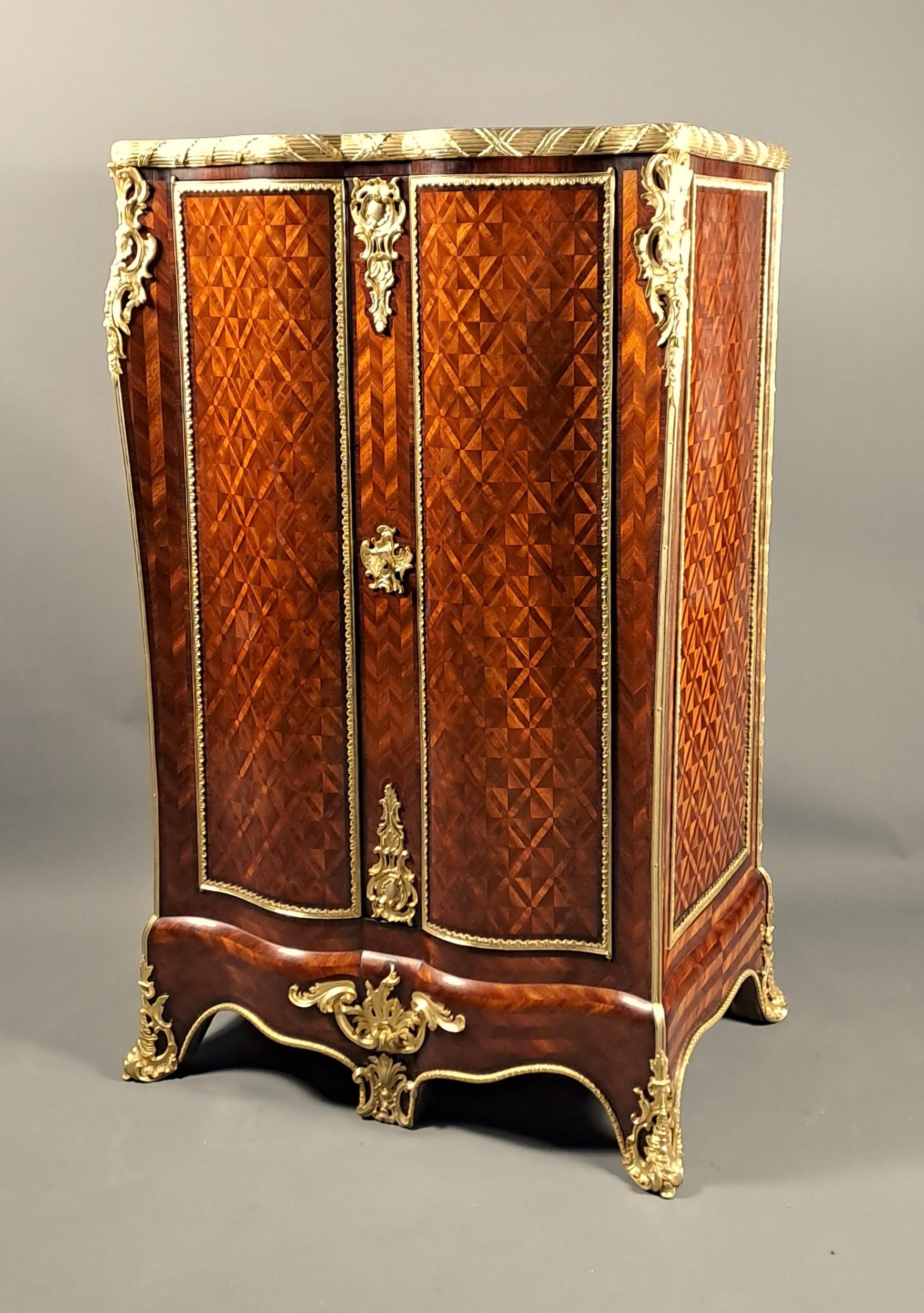 French Important Cabinet Stamped Beurdeley In Paris