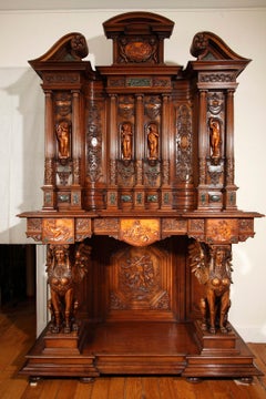 Schrank „Four Seasons“ im Renaissance-Stil von M. Lerolle, Frankreich, um 1890