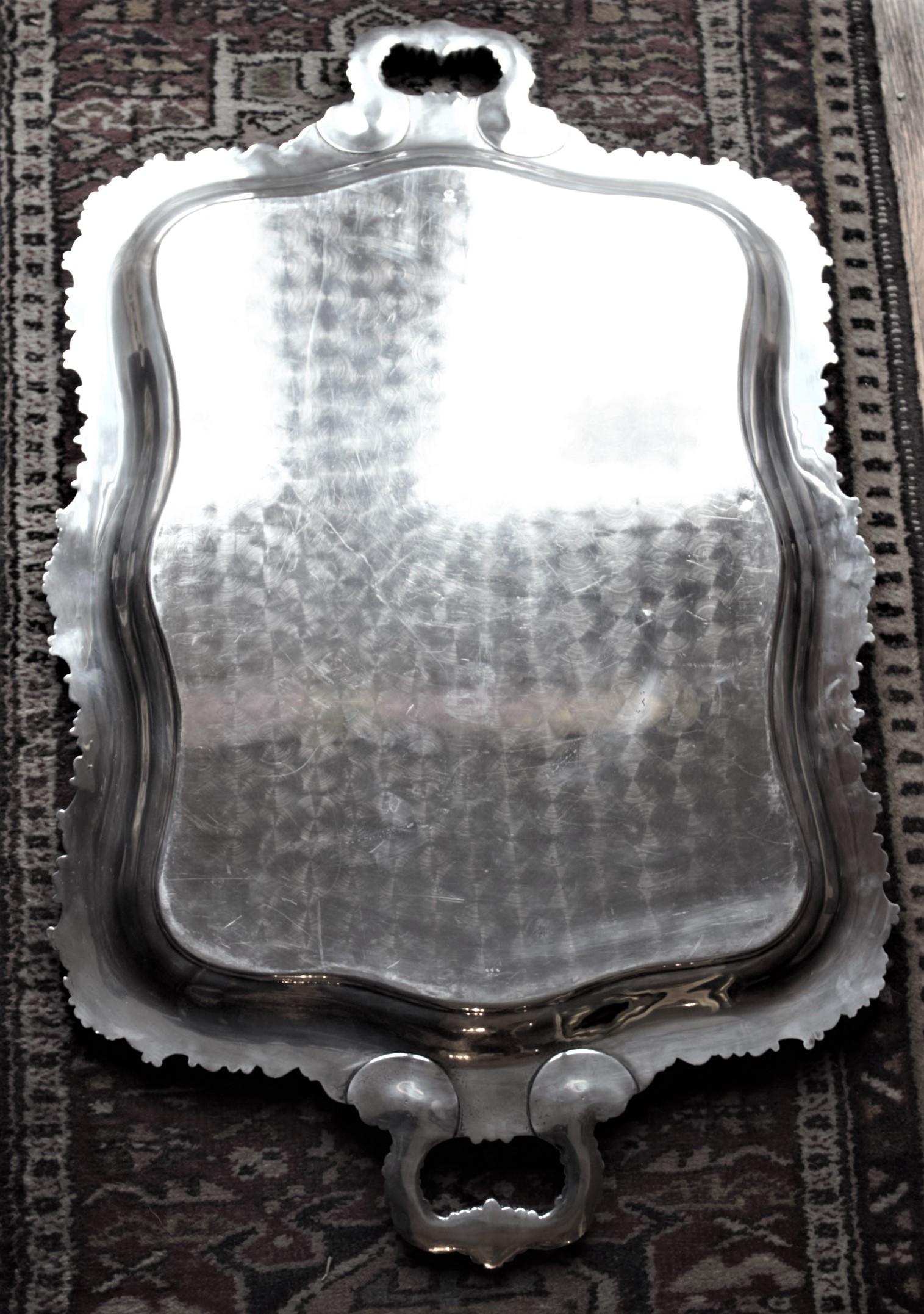 20th Century Important Canadian Adam Buck Large Sterling Silver Presentation Serving Tray