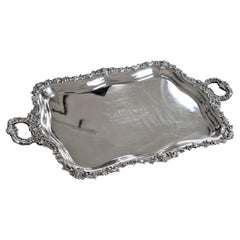 Antique Important Canadian Adam Buck Large Sterling Silver Presentation Serving Tray