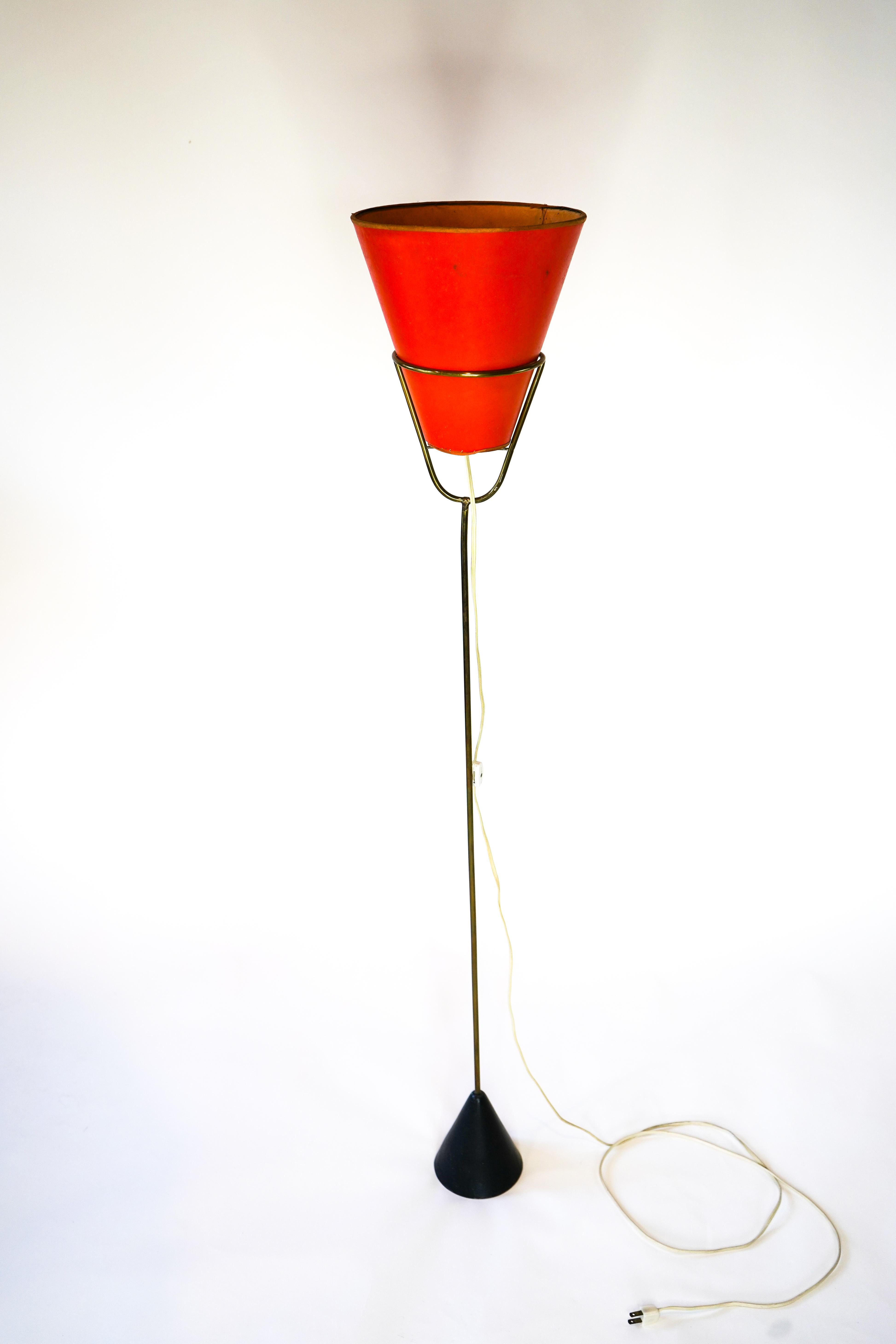 Mid-Century Modern Important Carl Aubock Vice Versa Floor Lamp 1950's For Sale