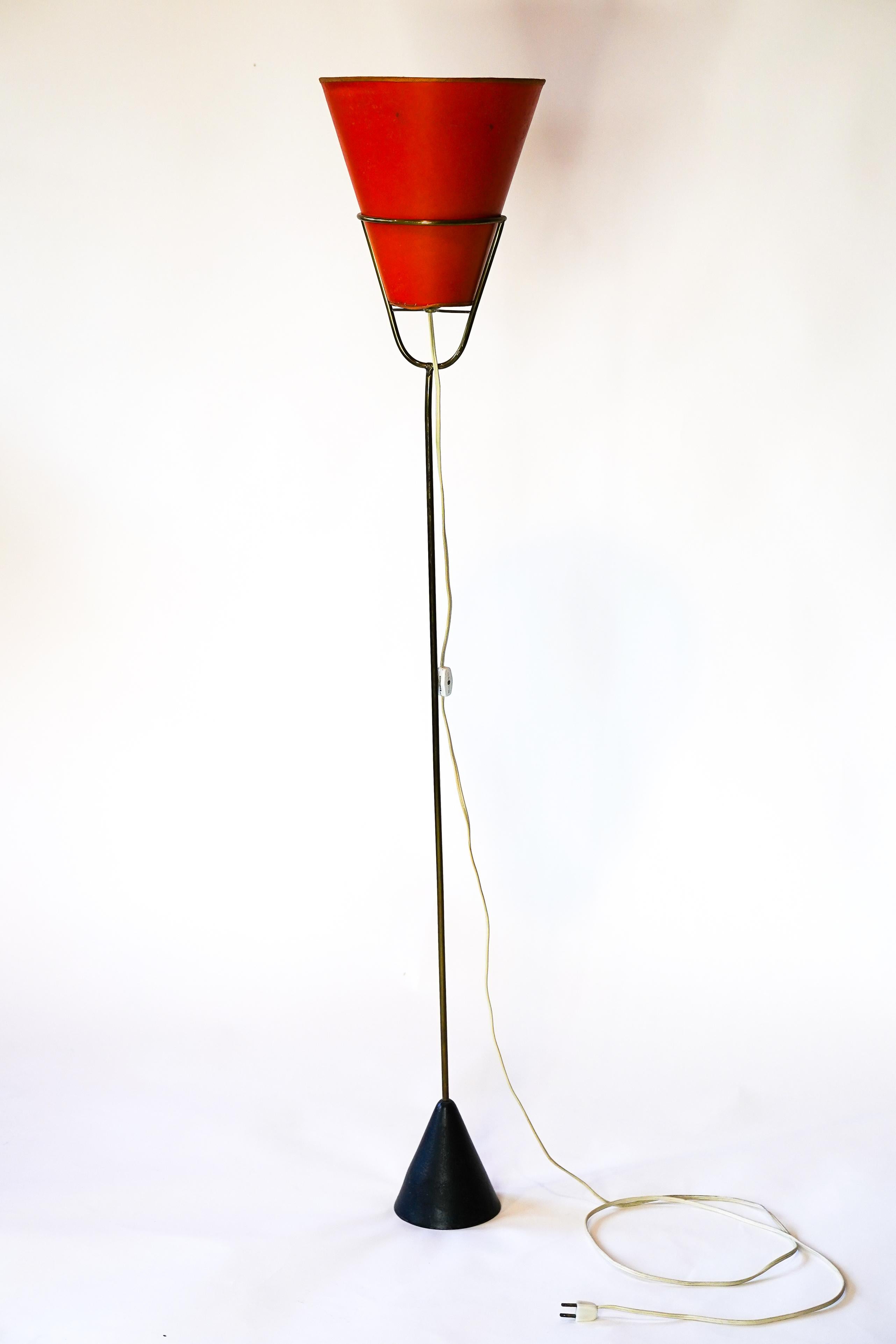 Important Carl Aubock Vice Versa Floor Lamp 1950's For Sale 1