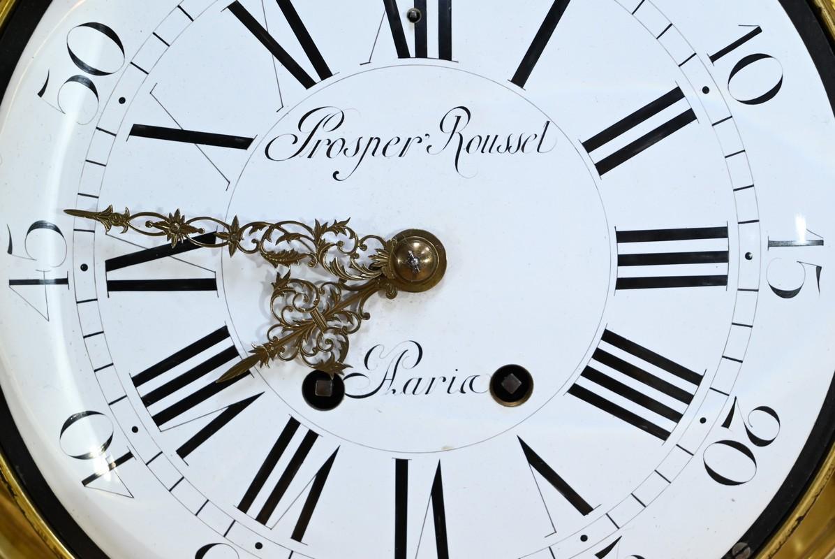 Importante Reloj de Pared de Bronce Dorado, Maison Prosper Roussel - Mediados S. XIX en venta 7