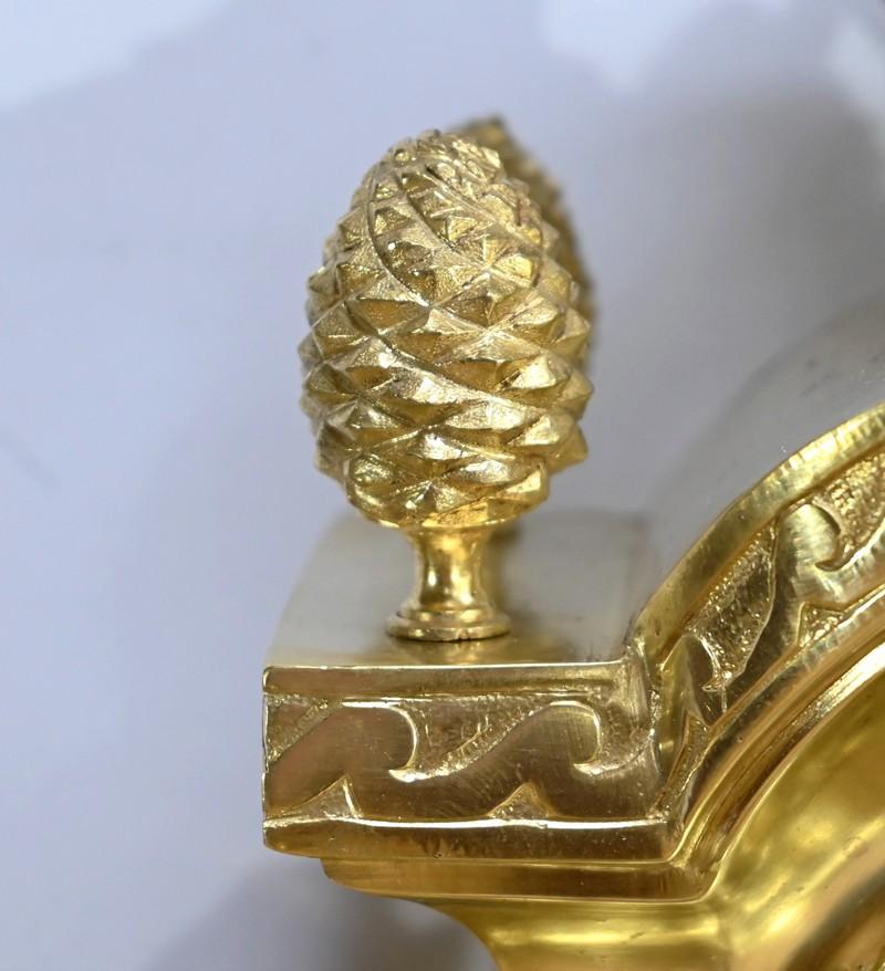 Importante Reloj de Pared de Bronce Dorado, Maison Prosper Roussel - Mediados S. XIX en venta 3