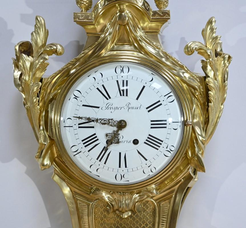 Importante Reloj de Pared de Bronce Dorado, Maison Prosper Roussel - Mediados S. XIX en venta 4