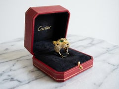 Important Cartier 9 carat Panthère 18K Ring Fancy Yellow Diamond Ring