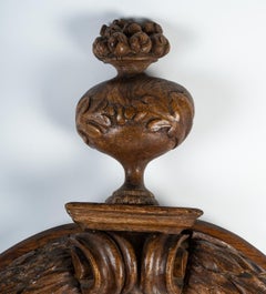 Important Carved Walnut Mirror