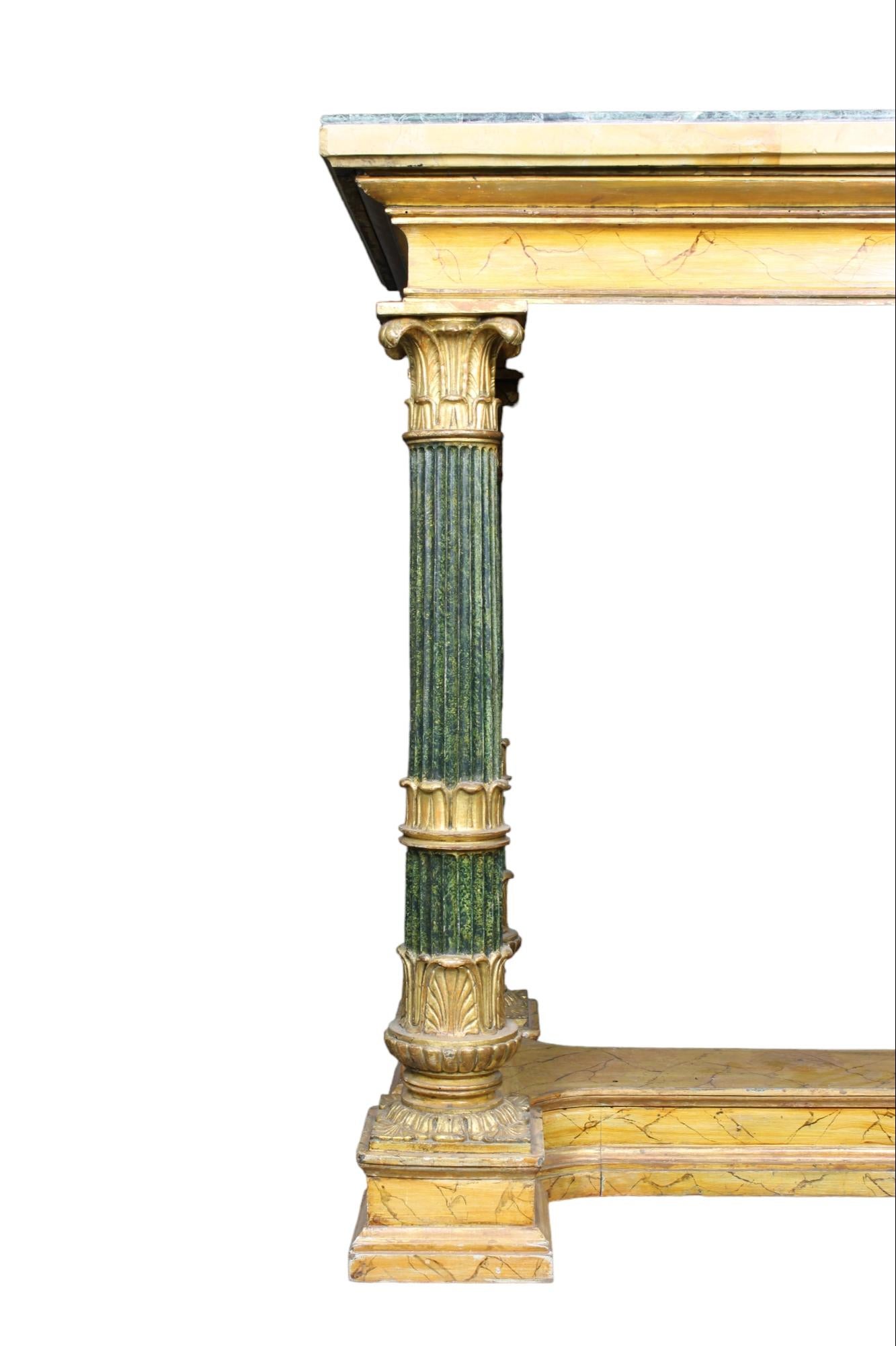 Rococo IMPORTANTE TABLE CENTRALE Toscane 19ème siècle en vente