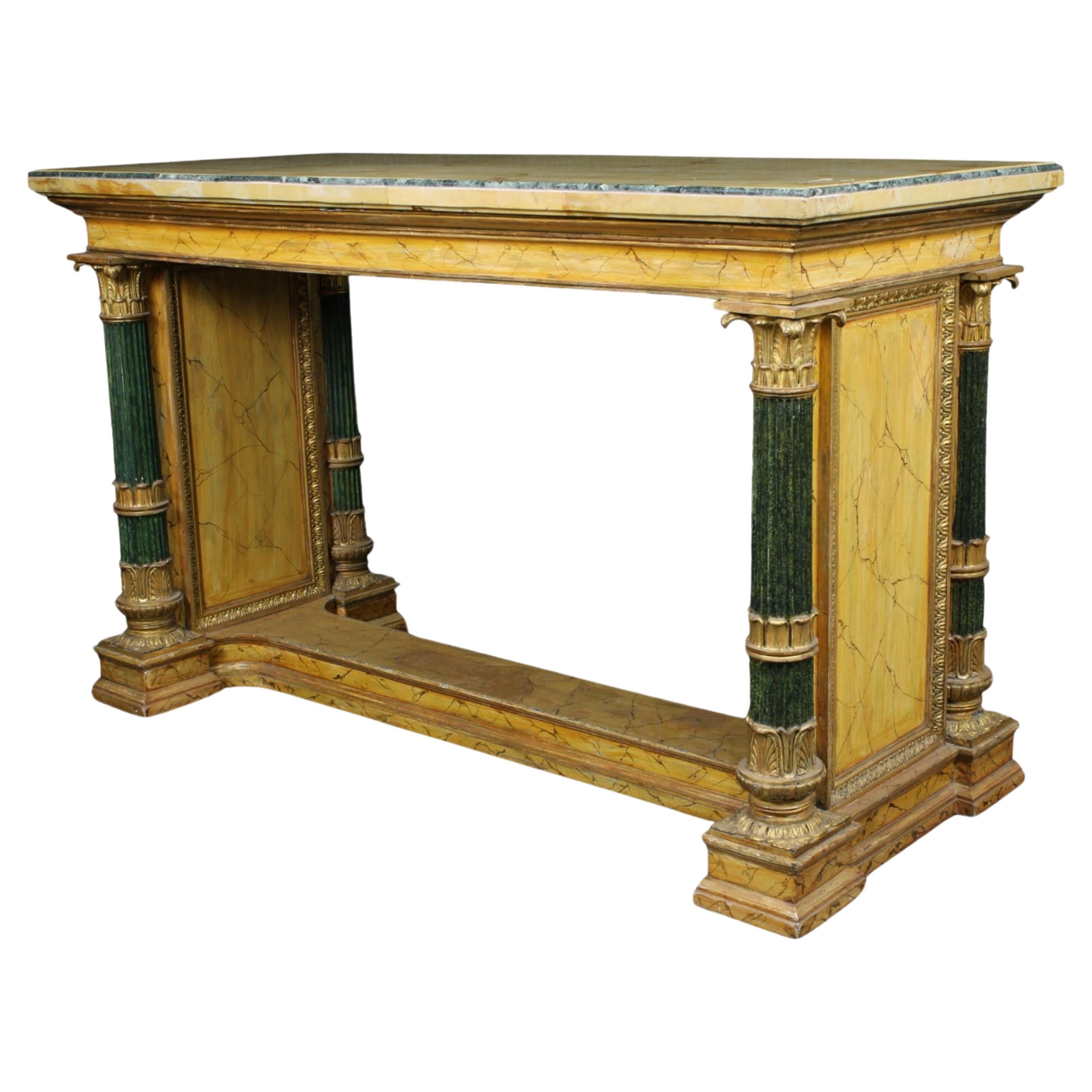 IMPORTANTE TABLE CENTRALE Toscane 19ème siècle en vente