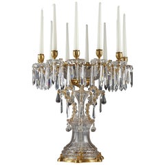 Important Crystal Centerpiece Attributed to Baccarat, France, Circa 1880