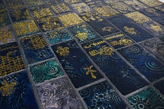 Important Ceramic Coffee Table by Bjorn Wiinblad for Haslev, circa 1950