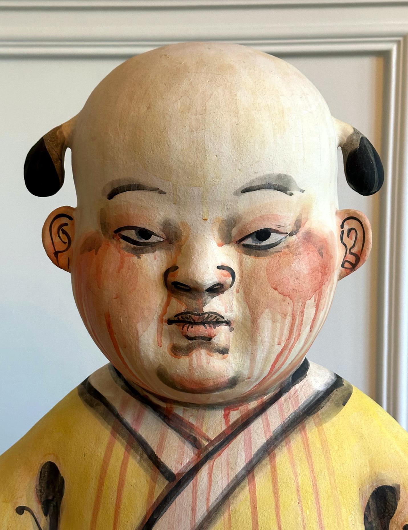 Important Ceramic Sculpture Karako by Akio Takamori Exhibited and Published For Sale 5