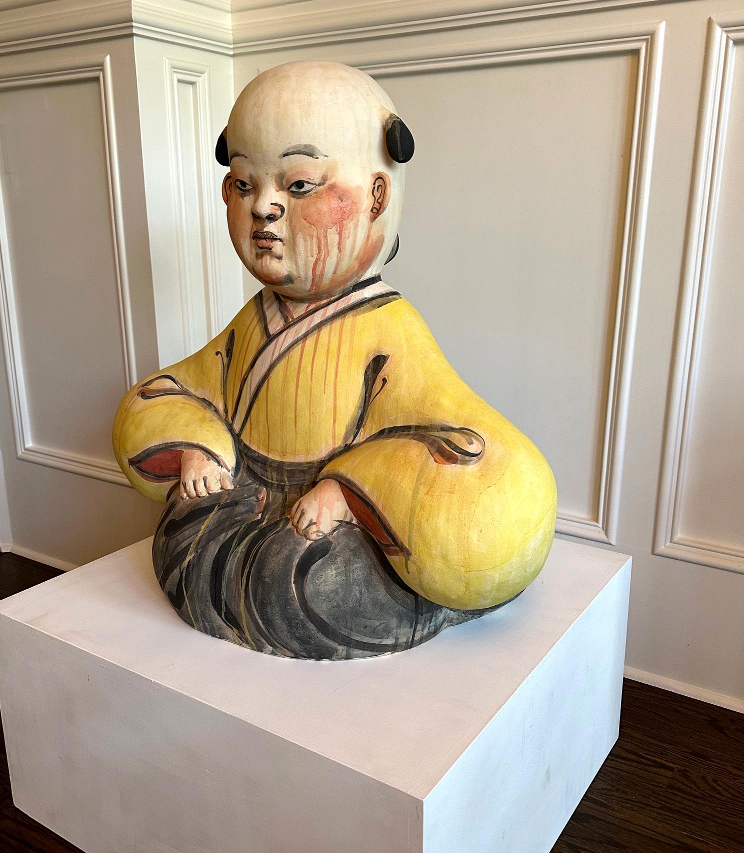 Important Ceramic Sculpture Karako by Akio Takamori Exhibited and Published For Sale 10