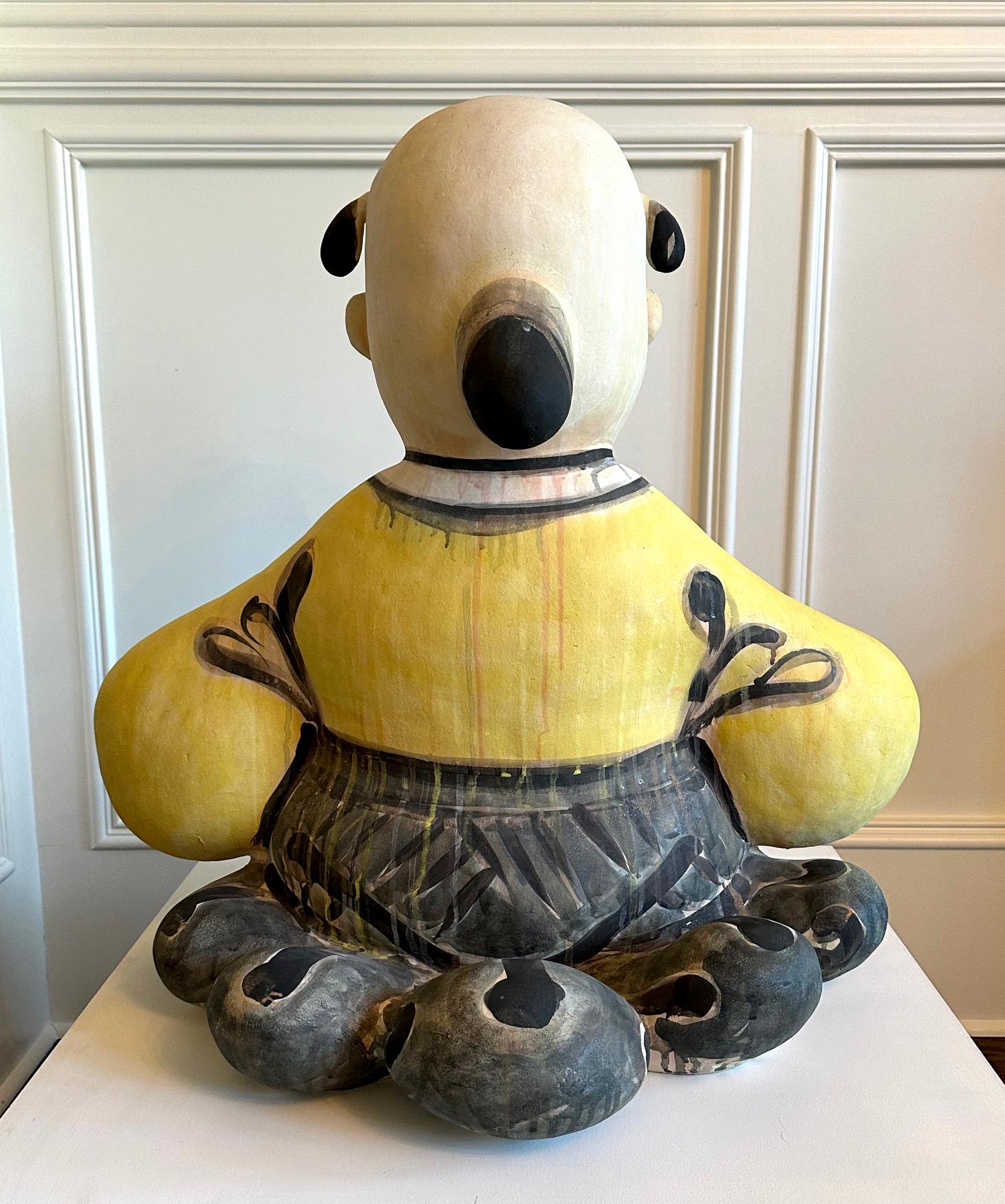 Important Ceramic Sculpture Karako by Akio Takamori Exhibited and Published In Good Condition For Sale In Atlanta, GA