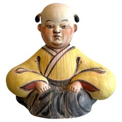 Importante scultura in ceramica Karako di Akio Takamori esposta e pubblicata