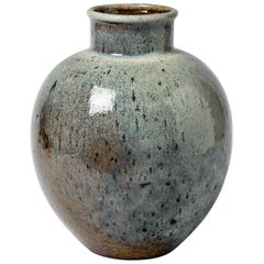 Important Ceramic Vase by François Eve, circa 1980-1990