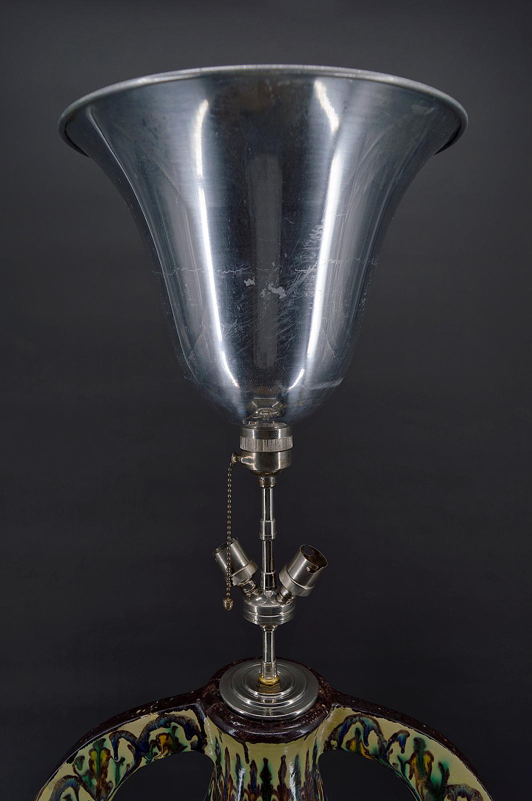 Wichtige Keramikvase als Lampe montiert, von El-Kharraz, Nabeul, Tunesien, 1900er Jahre im Angebot 7