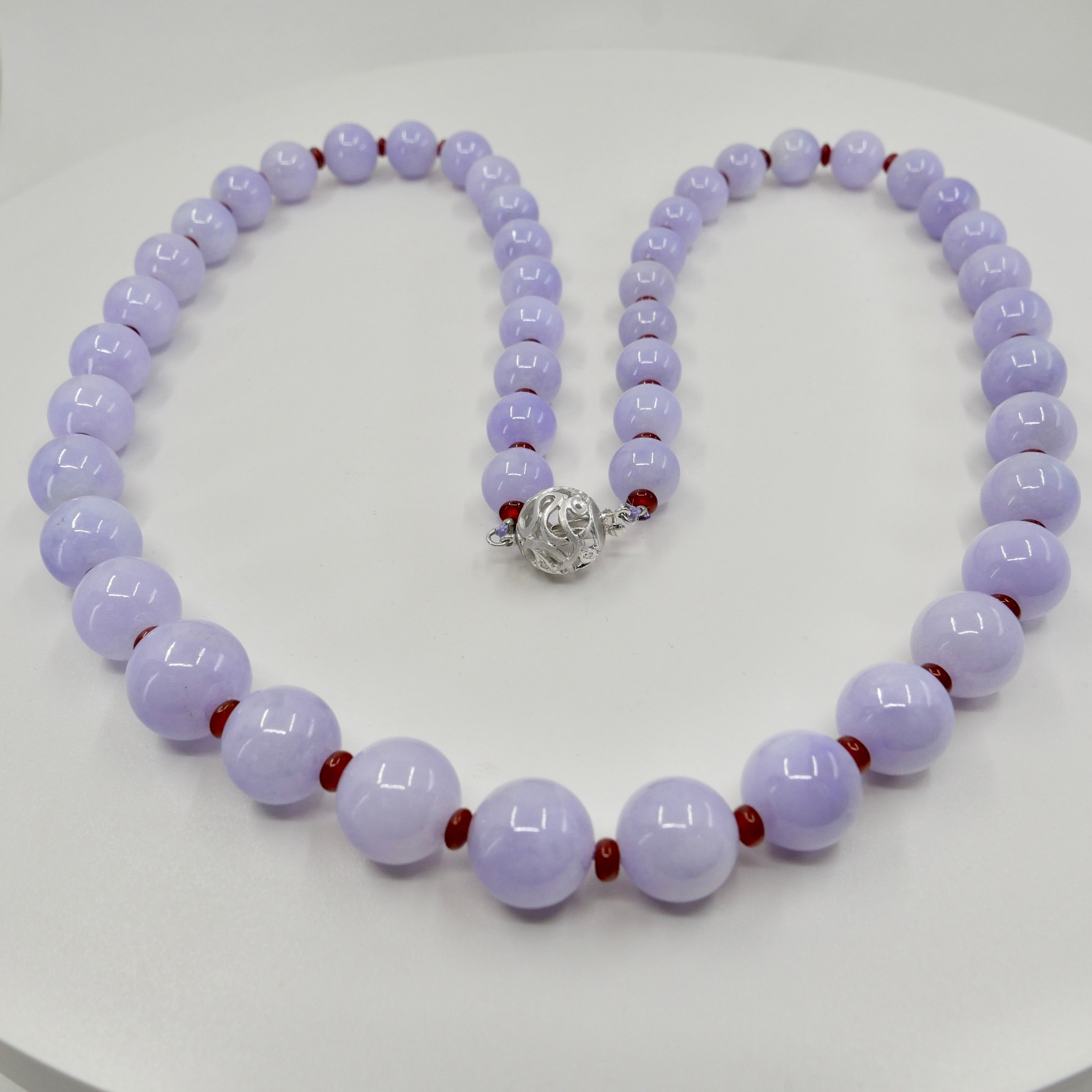 lavender bead necklace