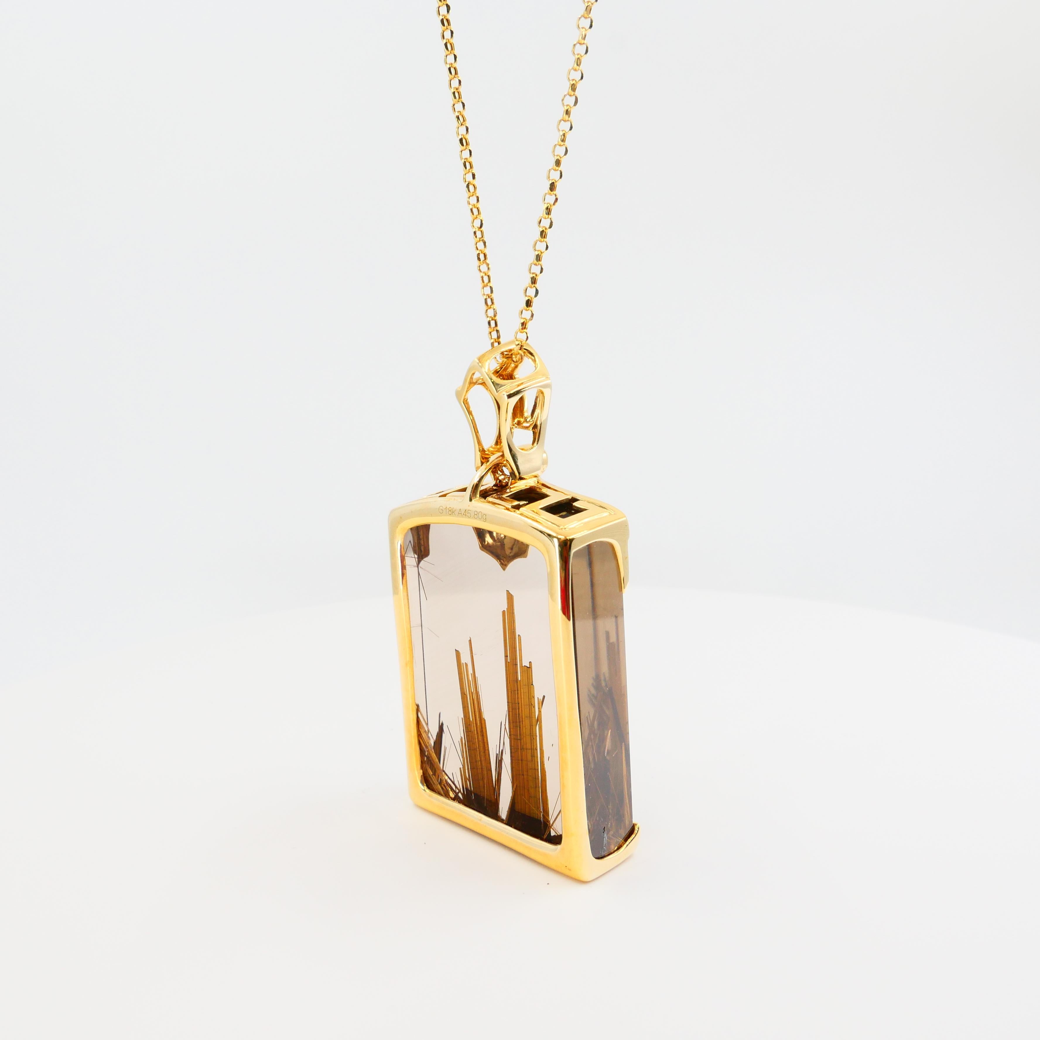 rutilated quartz necklace