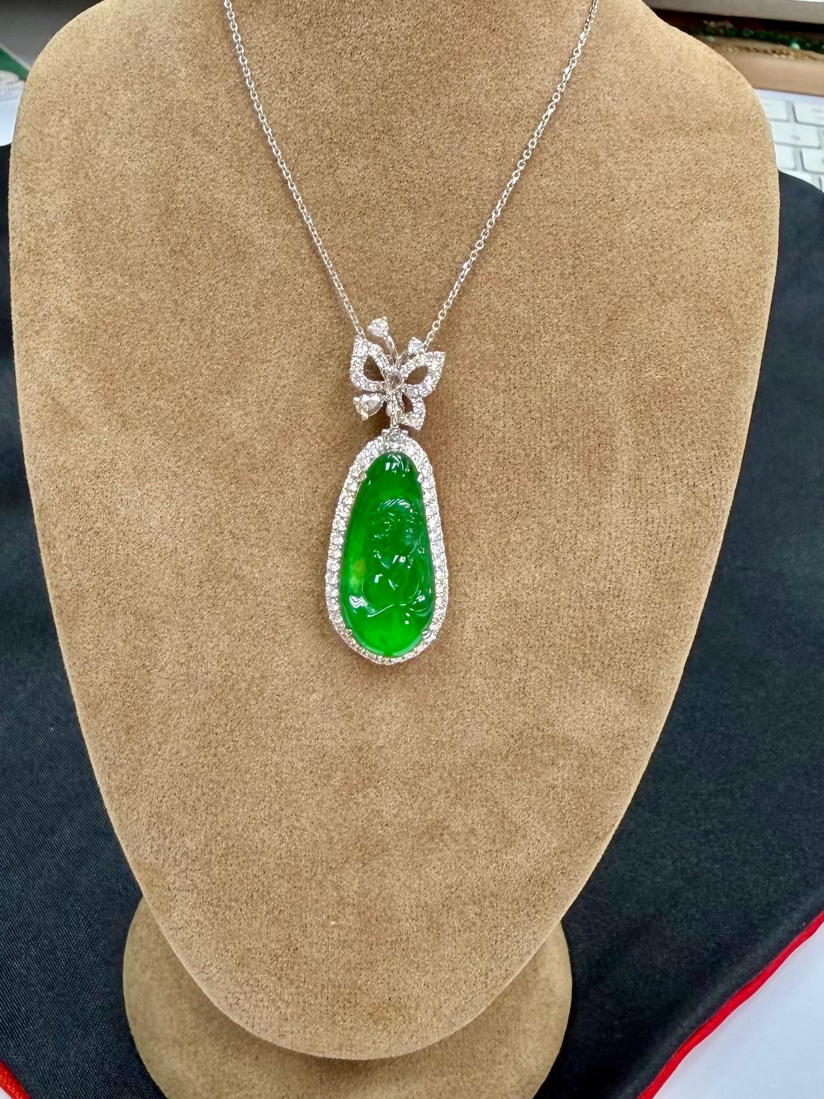 jade monkey pendant