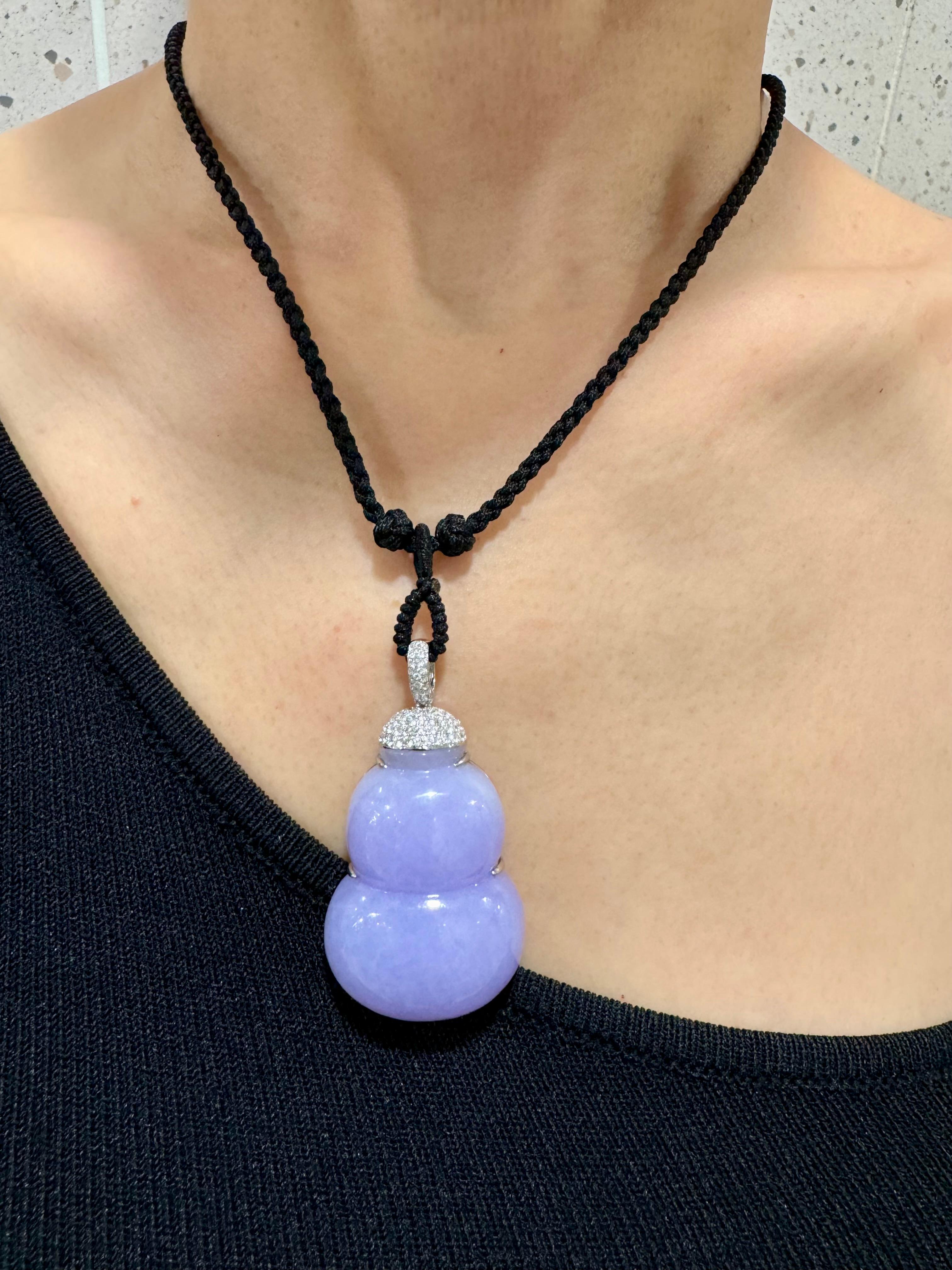 lavender jade necklace