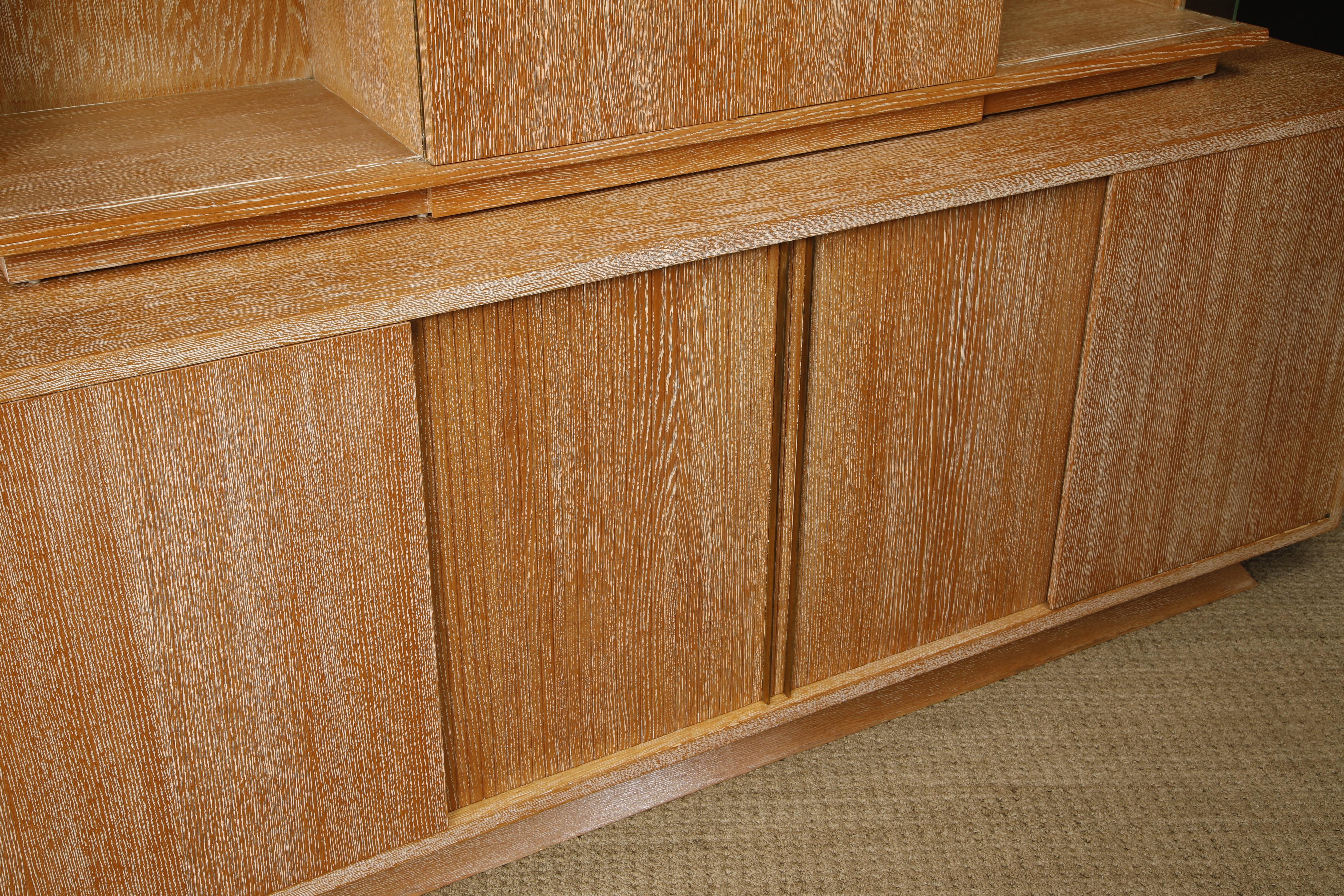 Important Cerused Oak Sideboard by Vladimir Kagan for Kagan-Dreyfuss, Signed For Sale 10