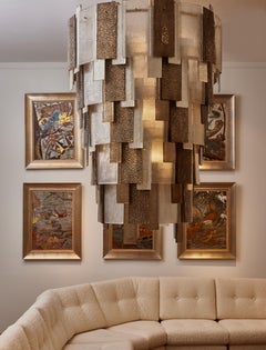 Wichtiger Kronleuchter aus Muranoglas von Studio Glustin