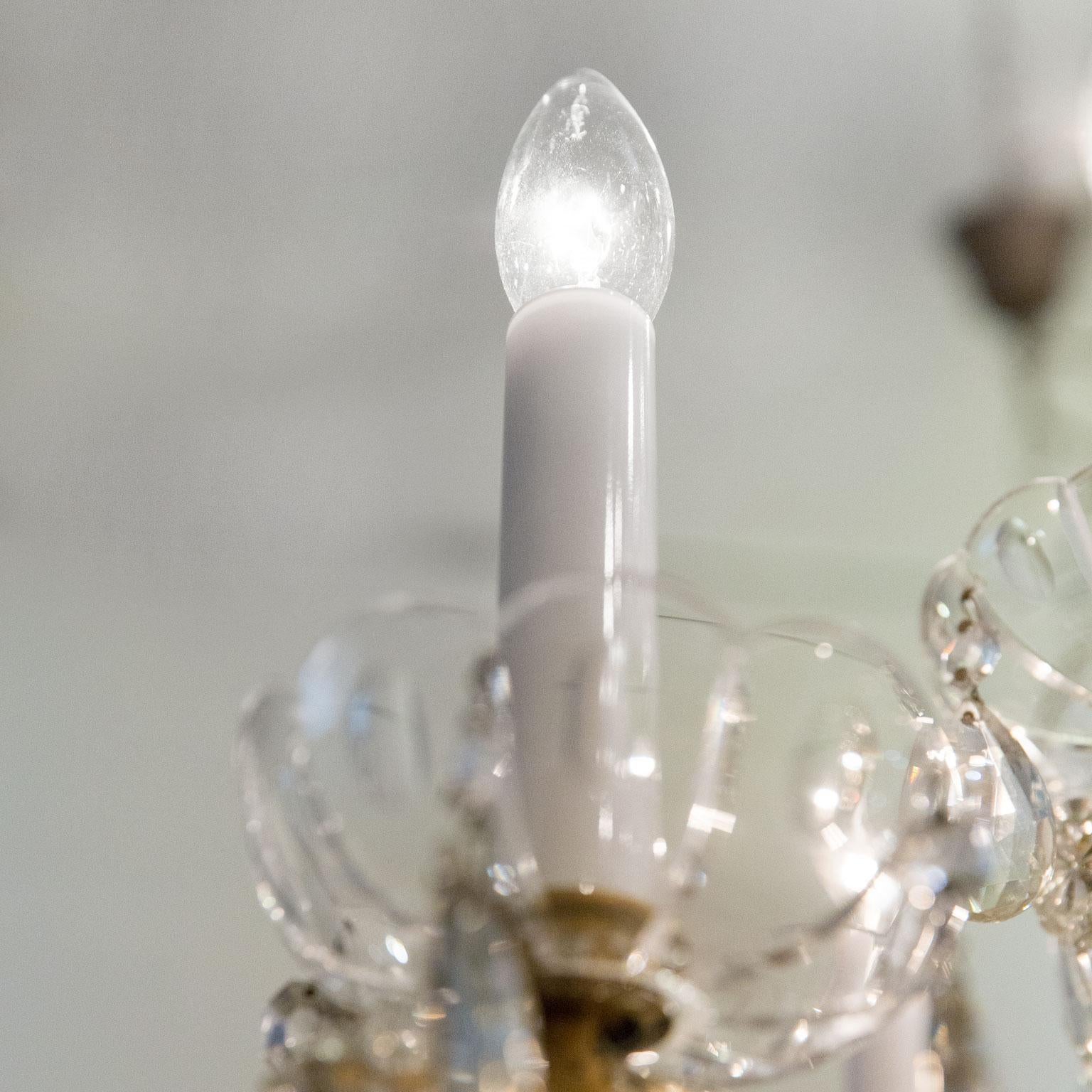 Important  Crystal Chandelier, Late 19th Century, neo-baroque For Sale 2