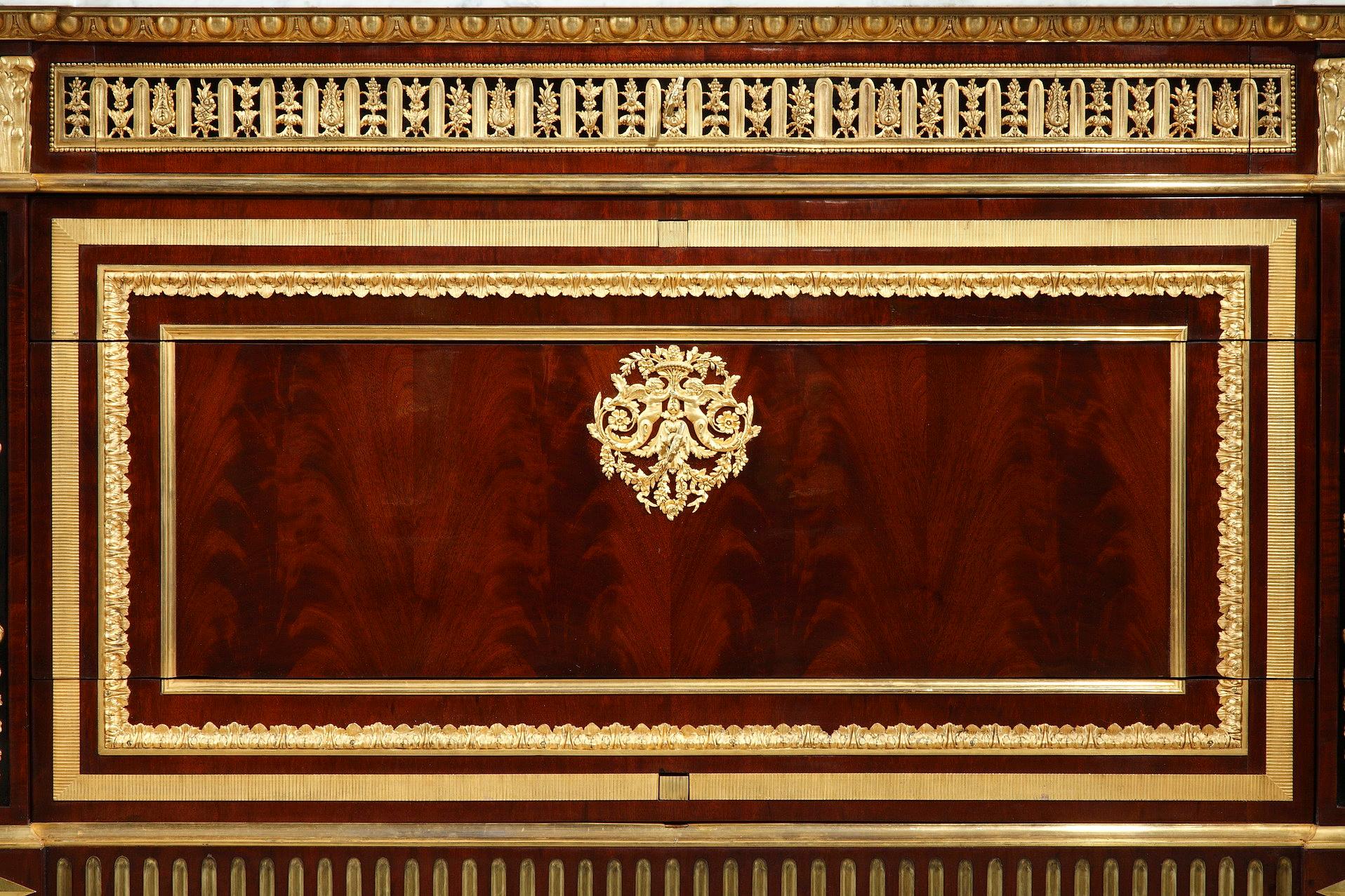 French Important Chest-of-Drawers Attributed to Krieger