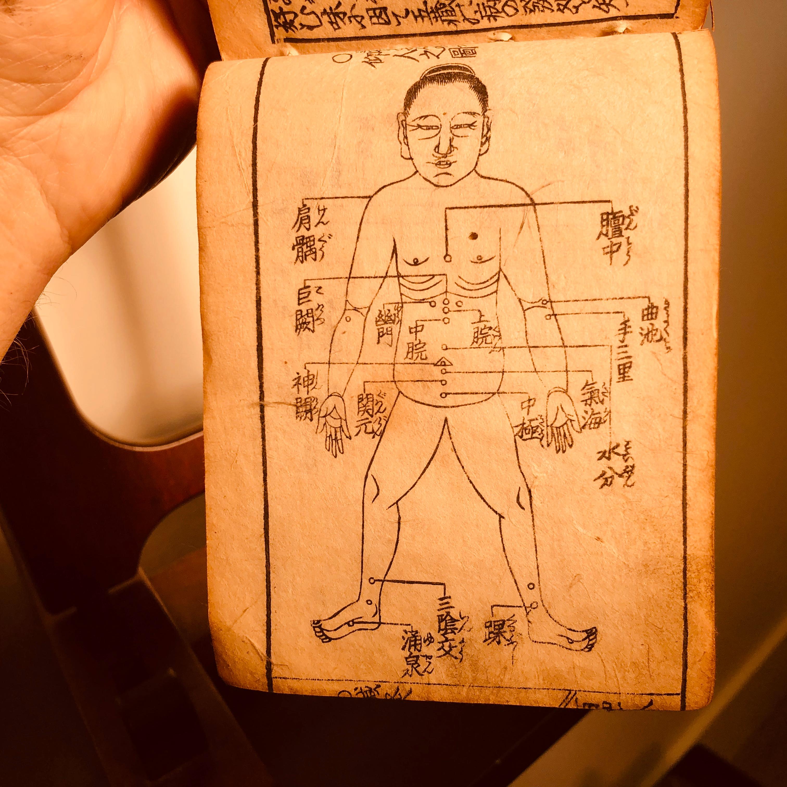 Hand-Crafted Important Chinese Acupuncture Antique Woodblock Hand Book, 19th Century Prints