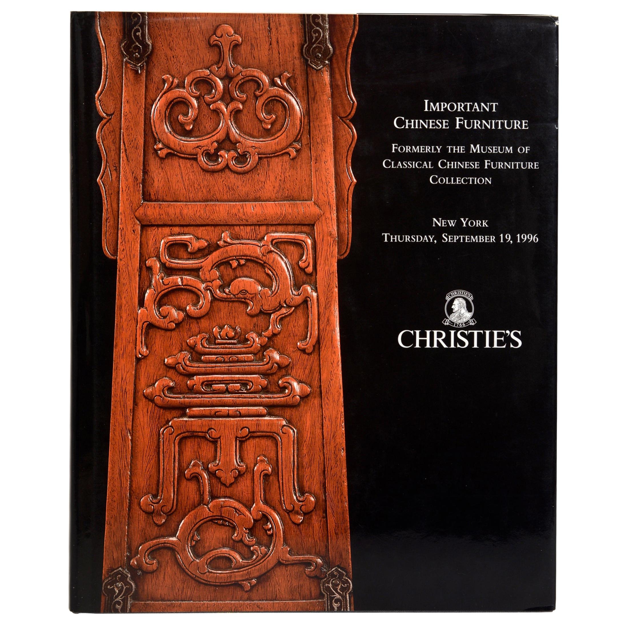 Important Chinese Furniture, Formerly the Museum of Classical Chinese Furniture