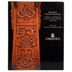 Important Chinese Furniture, Formerly the Museum of Classical Chinese Furniture
