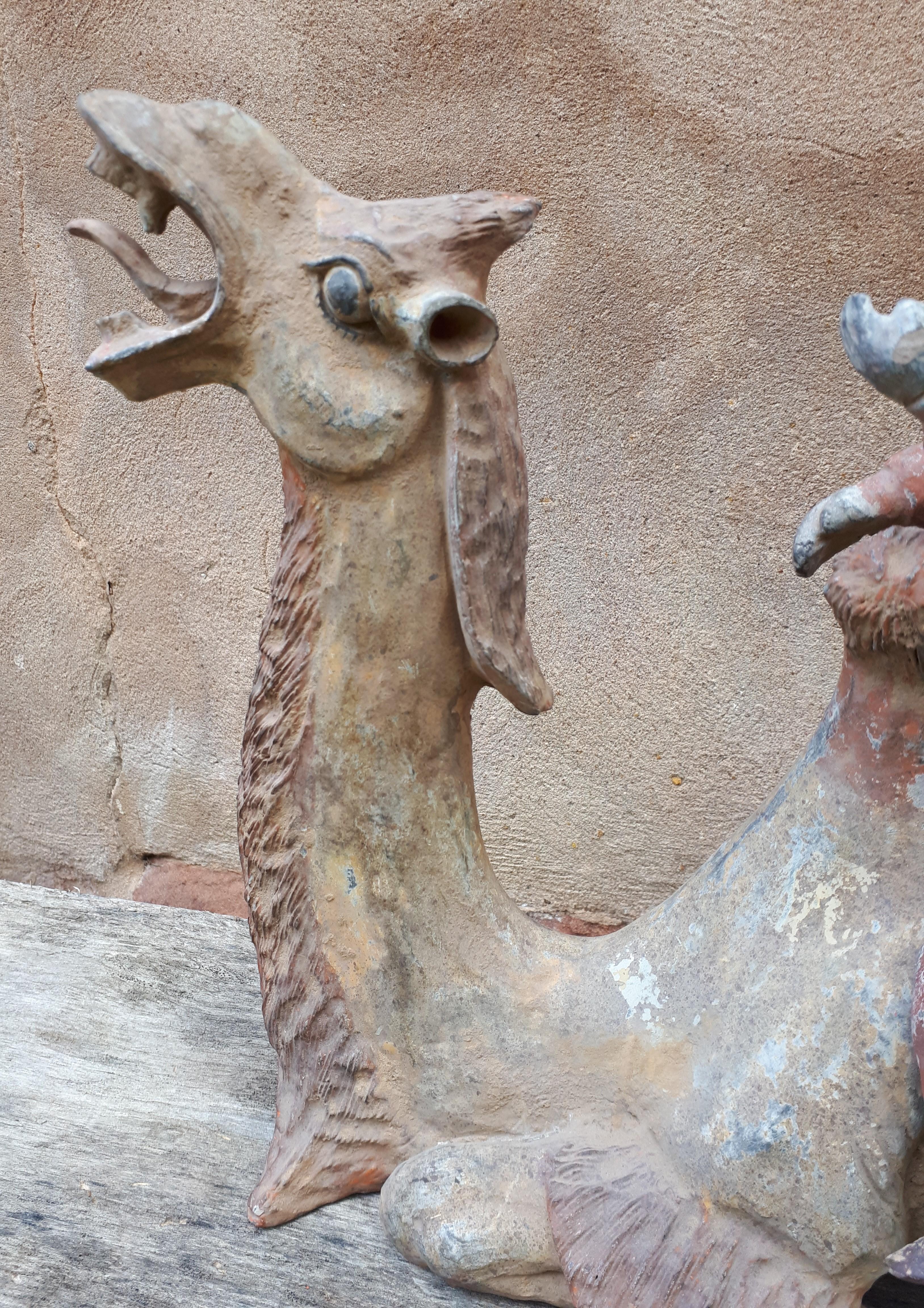 Important chinese terracotta sculpture of a camel, China Tang dynasty For Sale 4