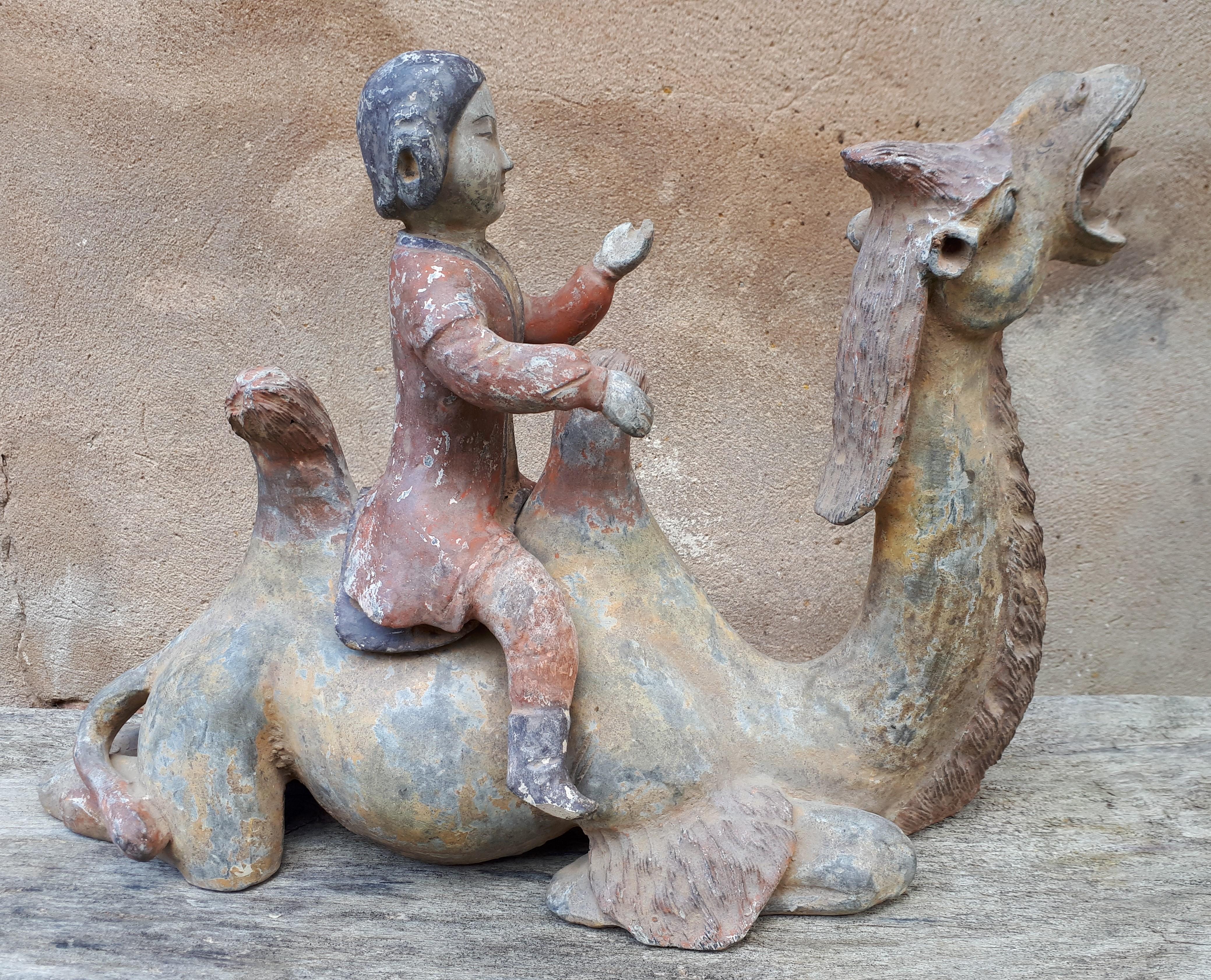 Important chinese terracotta sculpture of a camel, China Tang dynasty For Sale 10