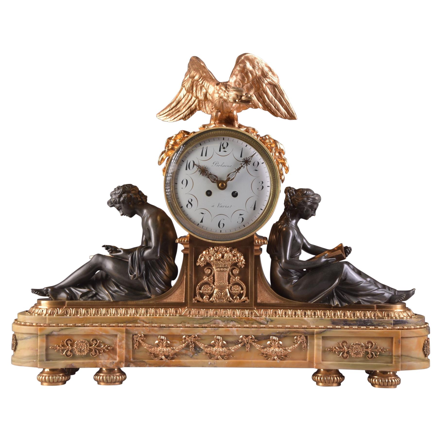 Important Clock "A L'ETUDE ET A LA PHILOSOPHIE", Napoleon III