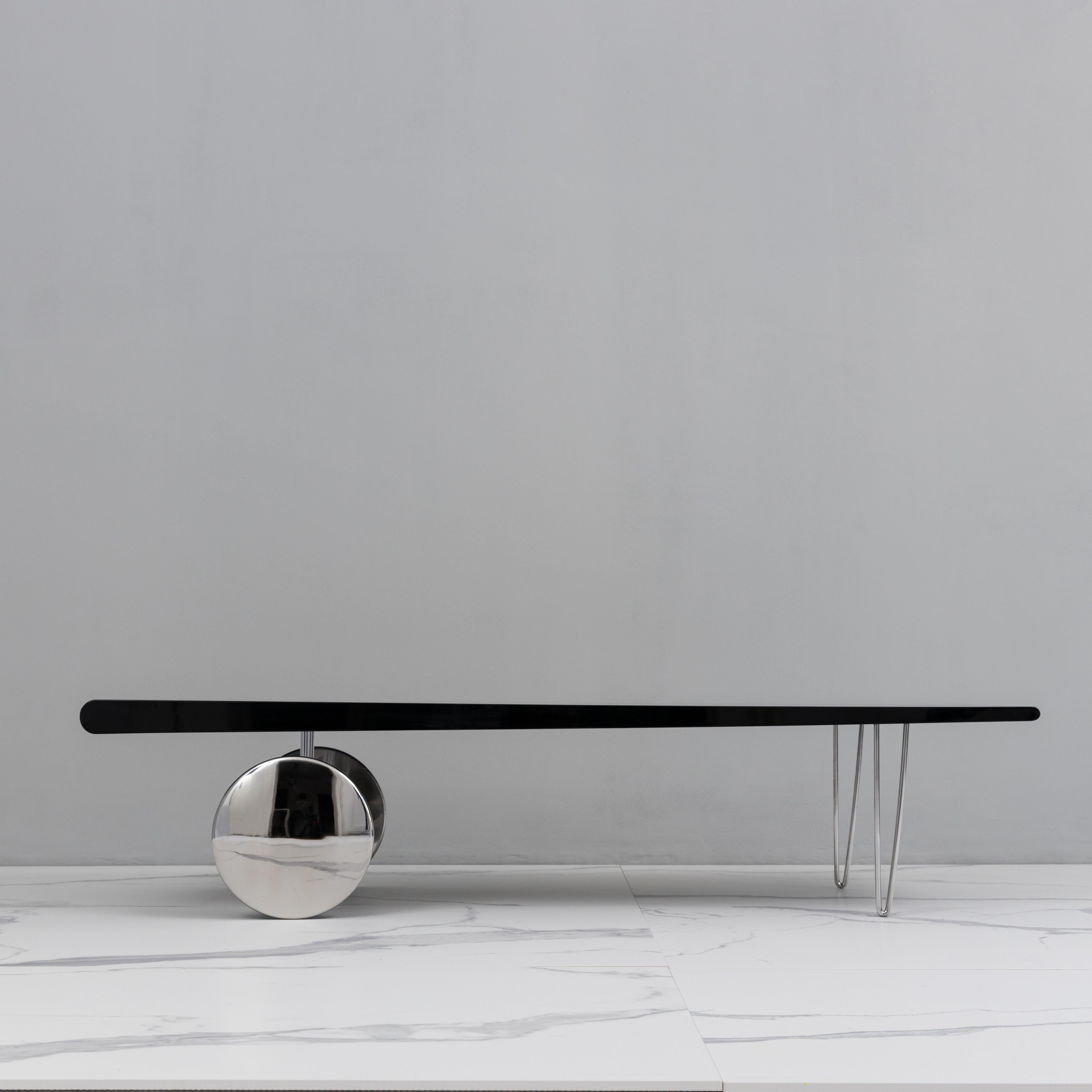 French Important Coffee Table by Gilles Derain, Lumen Edition, 1985 For Sale