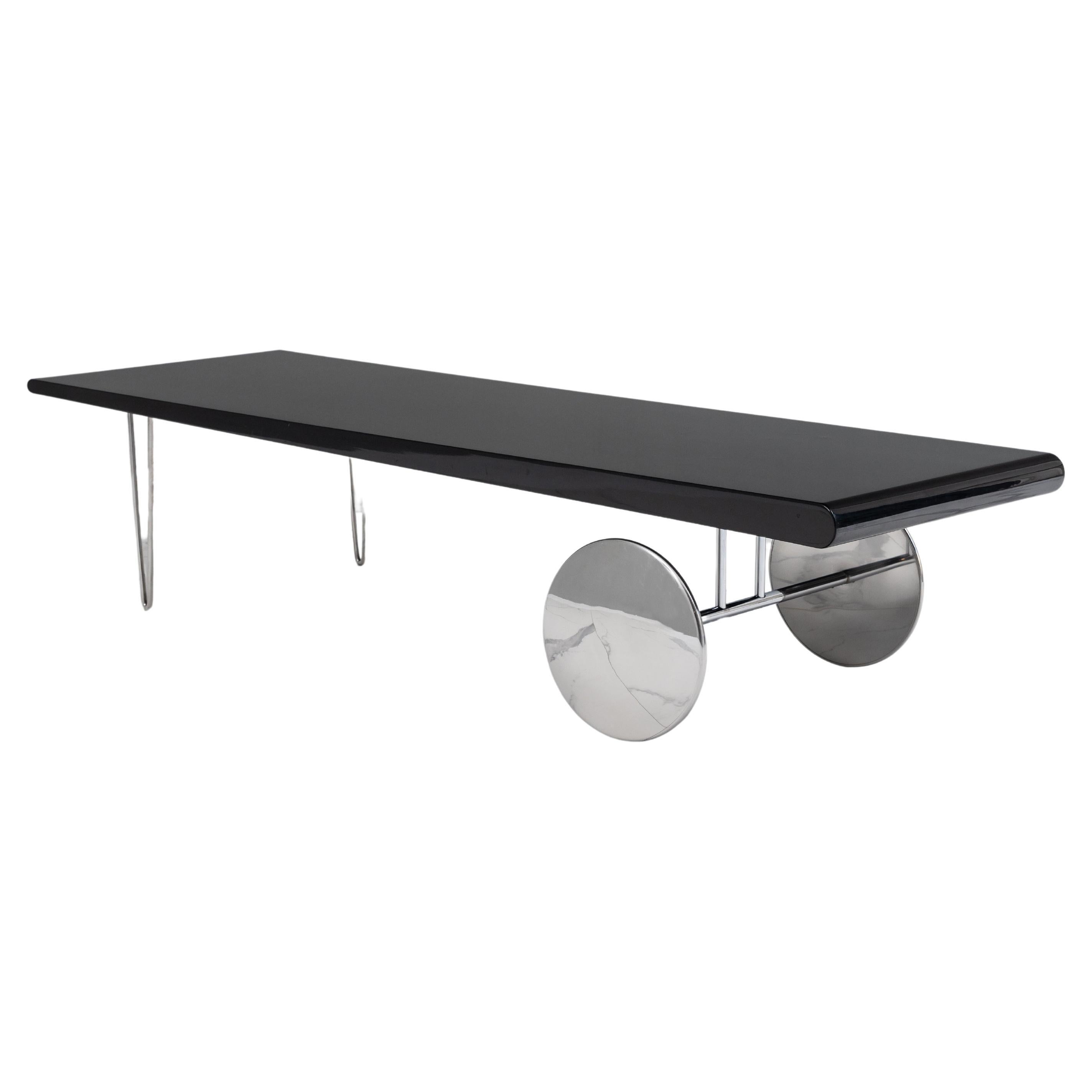 Important Coffee Table by Gilles Derain, Lumen Edition, 1985 For Sale