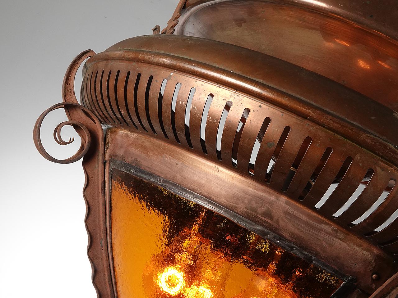 20th Century Important Collection of Copper Arts and Crafts Lamps For Sale