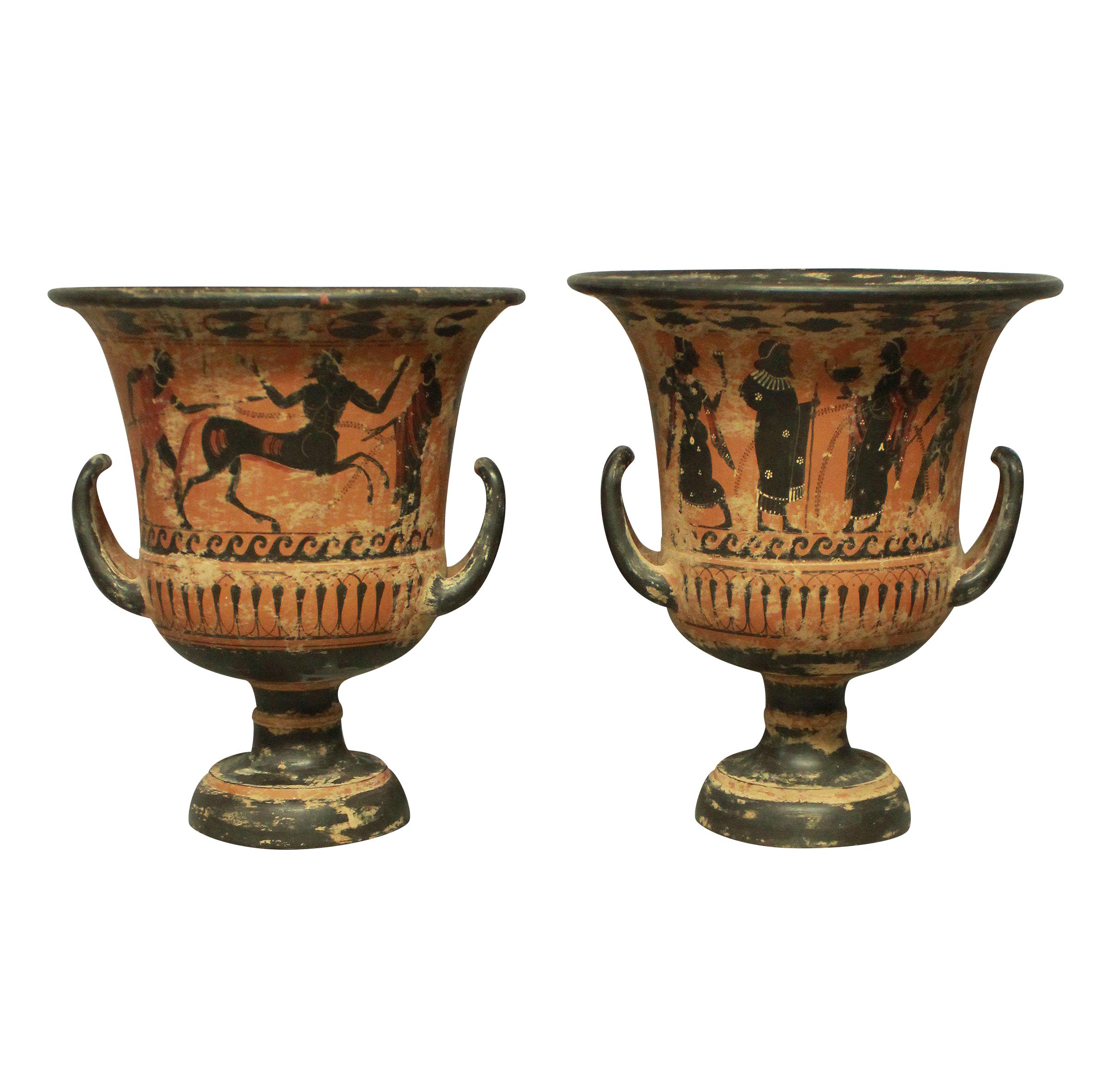 Important Collection of Grand Tour Greek Krater Vases In Good Condition In London, GB
