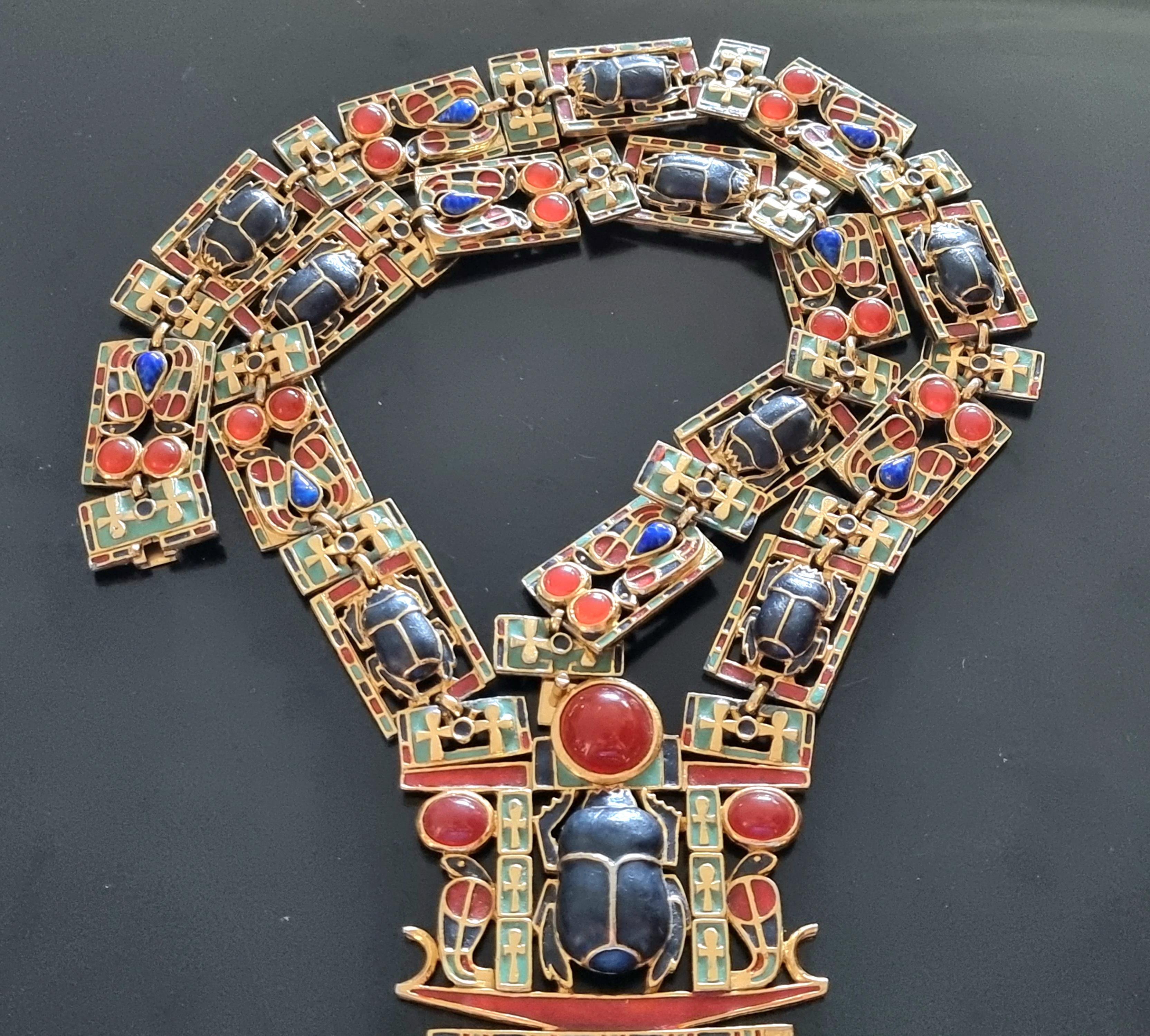 king tut scarab necklace
