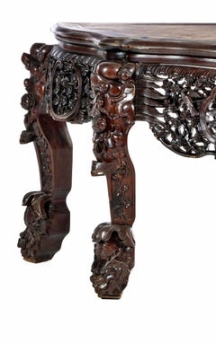 Important CONSOLE  Chinois du 19e siècle en Hongmu Wood