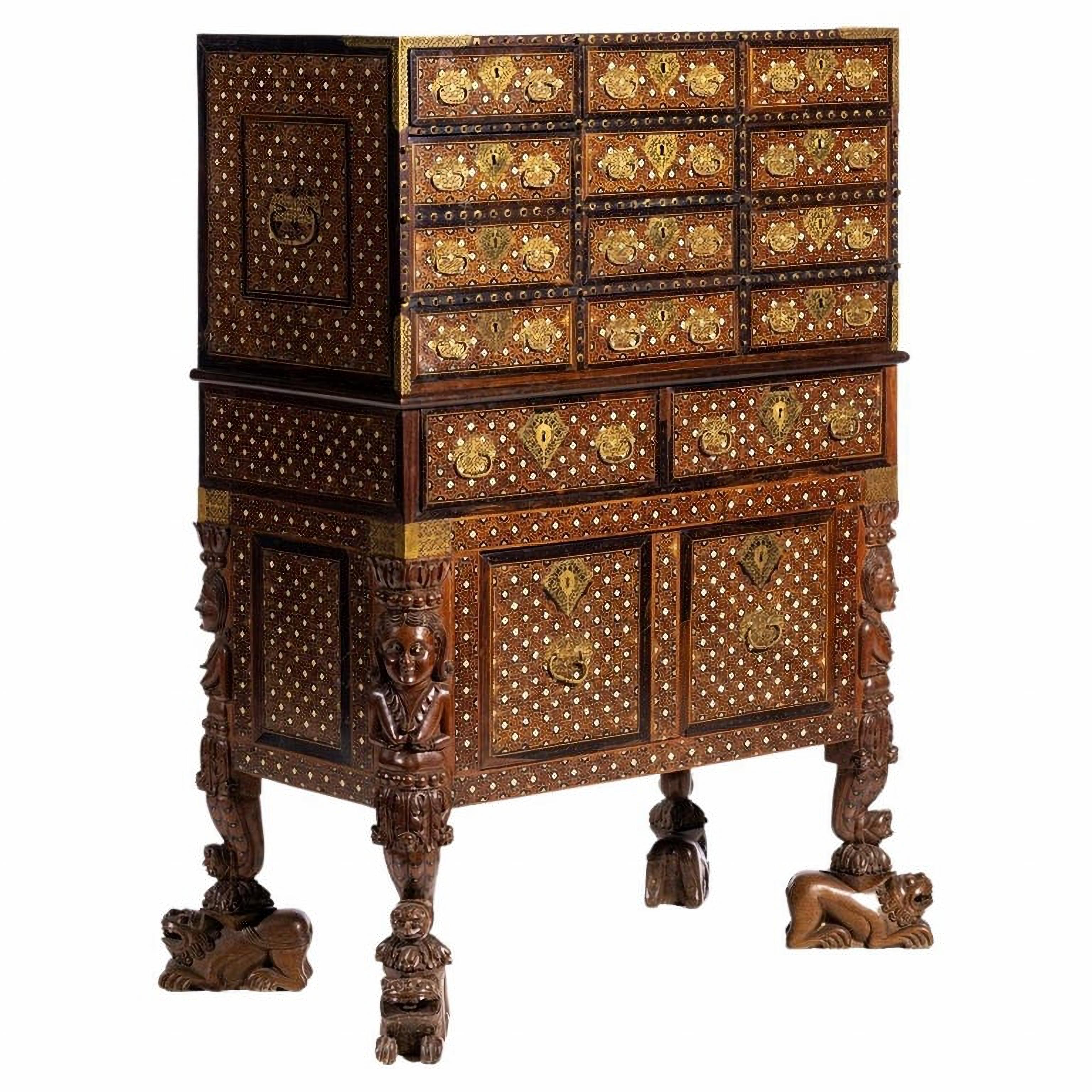 Important Counter with Trimpe, Indo-Portuguese 17th Century 1