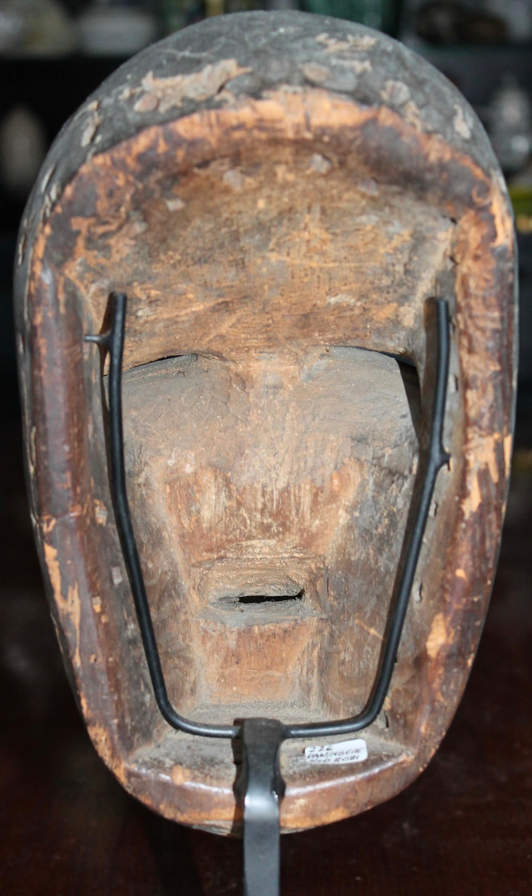 Important Dan N'gere Mask, Pace Primitive Provenance In Good Condition In Sharon, CT